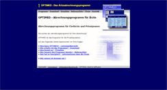 Desktop Screenshot of optimed-soft.de